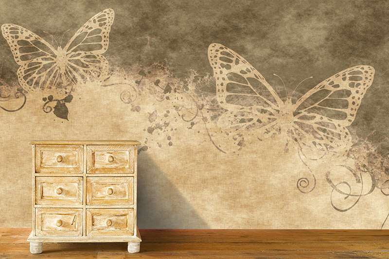Carta da parati Farfalle