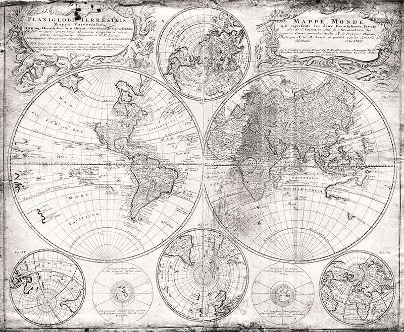 Carta da parati Mappe monde Carta da parati Mappe monde