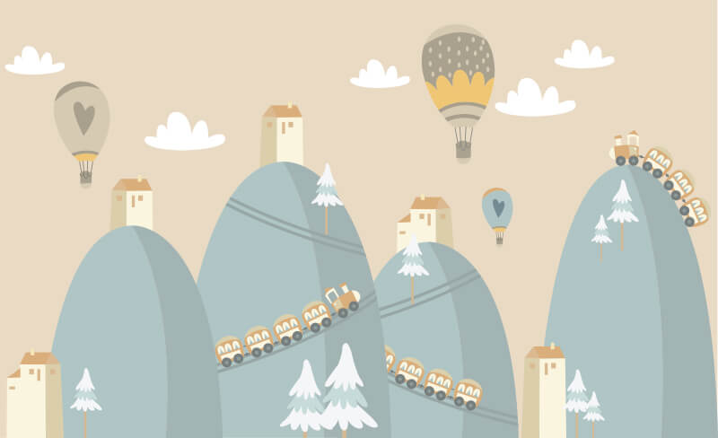 Carta da parati Montagne Carta da parati Montagne