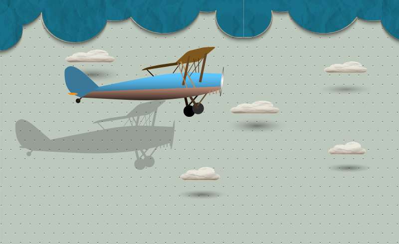 Carta da parati Plane