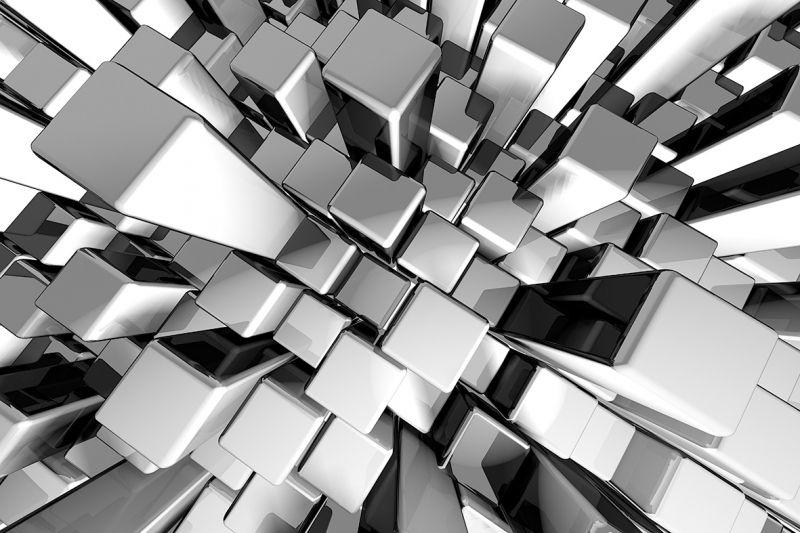 Carta da parati Cunei Acciaio